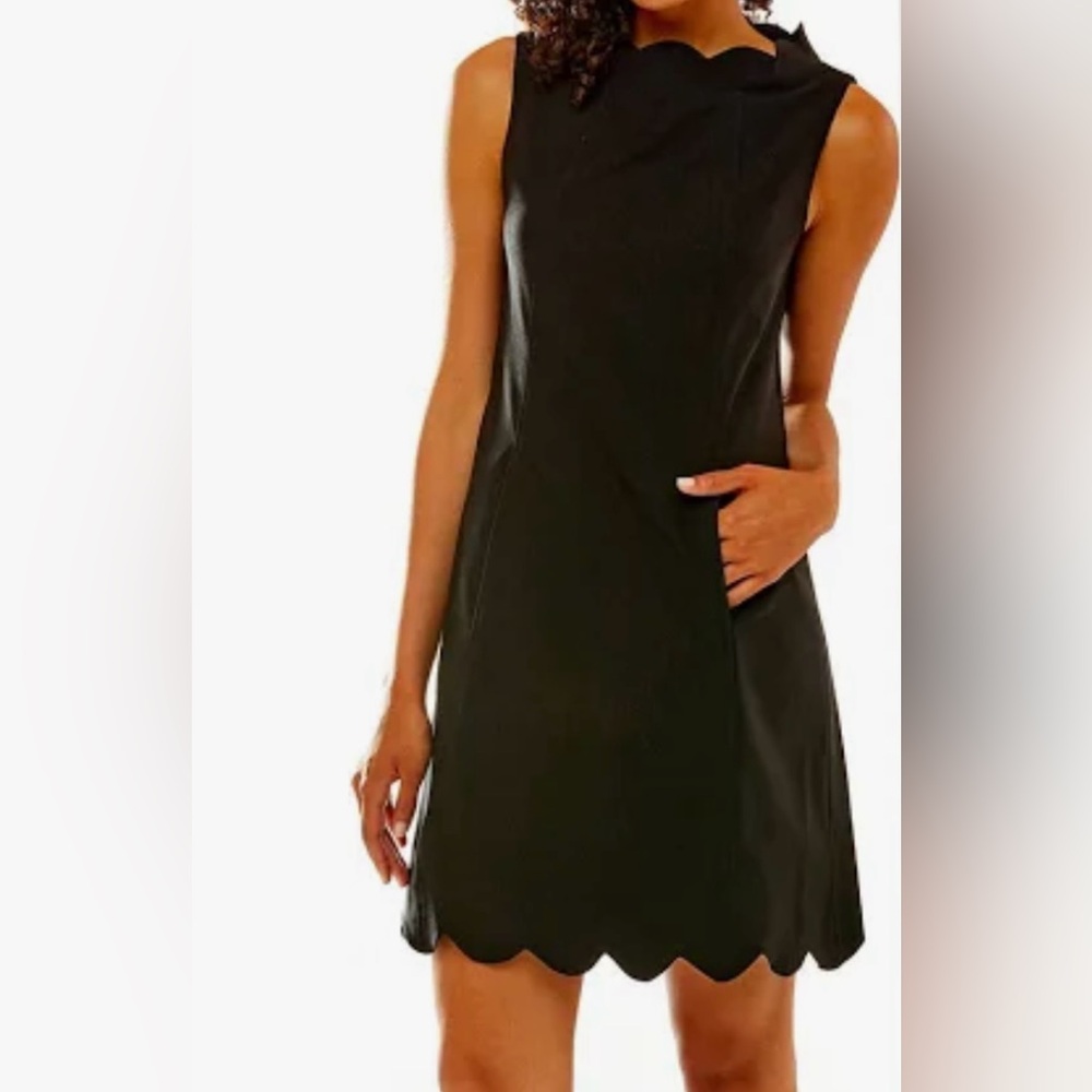 Sara Campbell Chic Navy Blue Sleeveless Mini Dress